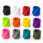 Geometric Faceted Planter | 3D Printed | NOZZLECO