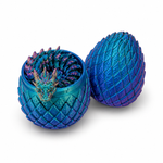 Crystal Dragon in Egg | 3D Printed | NOZZLECO