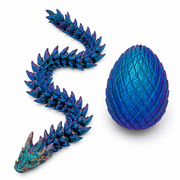 Crystal Dragon in Egg | 3D Printed | NOZZLECO